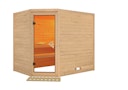 Vorschaubild Karibu Sauna Tanami - Massivholzsauna mit Eckeinstieg 38 mm