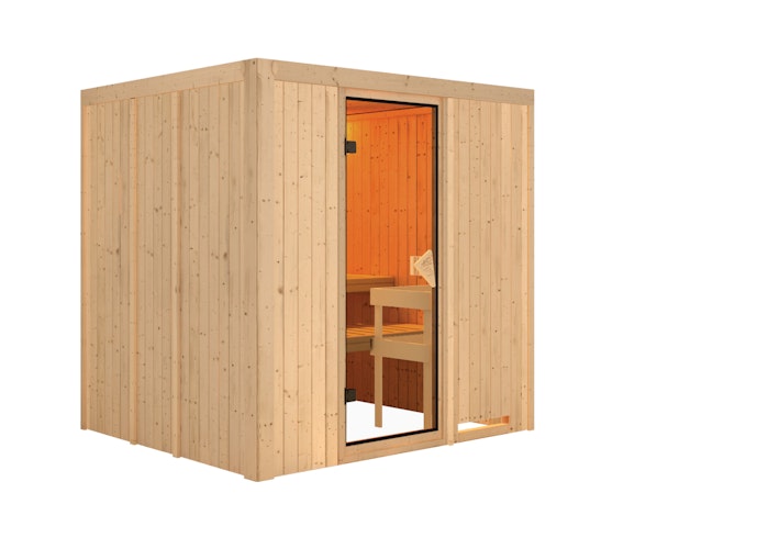Karibu Sauna Sodin mit Fronteinstieg 68 mm