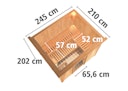 Vorschaubild Karibu Sauna Gobin mit Fronteinstieg 68 mm