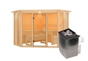 Vorschaubild Karibu Sauna Alcinda 2 Superior mit Eckeinstieg 68 mm