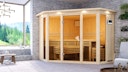 Vorschaubild Karibu Sauna Alcinda 2 Superior mit Eckeinstieg 68 mm