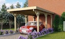 Vorschaubild Karibu Carport Einzelcarport Classic Einzel 1 - kesseldruckimprägniert