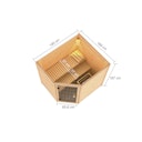 Vorschaubild Karibu Woodfeeling Sauna Elea - 38 mm Massivholz Aktionssauna