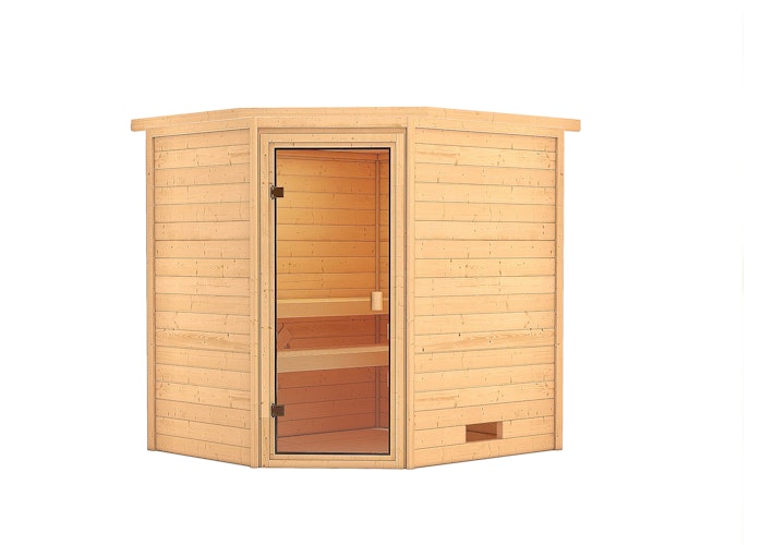 Karibu Woodfeeling Sauna Elea - 38 mm Massivholz Aktionssauna