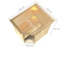 Vorschaubild Karibu Woodfeeling Sauna Elea - 38 mm Massivholz Aktionssauna