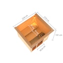 Vorschaubild Karibu Woodfeeling Sauna Jutta - 38 mm Massivholz Aktionssauna