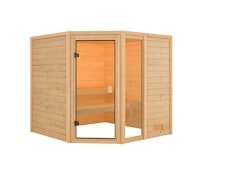Karibu Woodfeeling Sauna Tabea - 38 mm Massivholz Aktionssauna