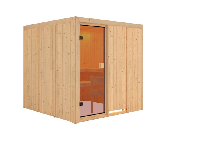 Karibu Woodfeeling Sauna Oulu - 68 mm Aktionssauna