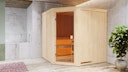 Vorschaubild Karibu Woodfeeling Sauna Kotka - 68 mm Aktionssauna