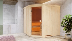 Karibu Woodfeeling Sauna Kotka - 68 mm Aktionssauna