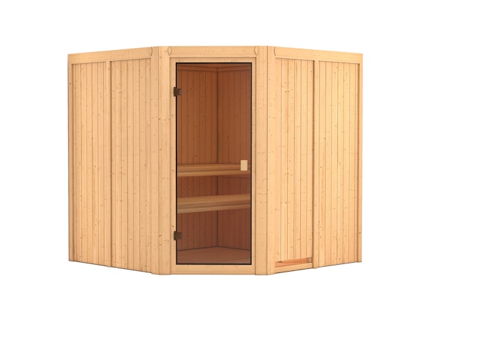 Karibu Woodfeeling Sauna Kotka - 68 mm Aktionssauna