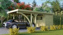 Vorschaubild Karibu Carport Einzelcarport Classic Einzel 2 - kesseldruckimprägniert