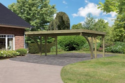 Karibu Carport Doppelcarport Classic Doppel 1 - kesseldruckimprägniert