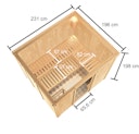 Vorschaubild Karibu Woodfeeling Sauna Nybro - 68 mm Aktionssauna