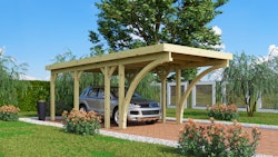 Karibu Carport Einzelcarport Classic Einzel 2 - kesseldruckimprägniert
