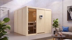 Karibu Woodfeeling Sauna Arvika - 68 mm Aktionssauna