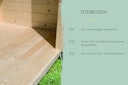 Vorschaubild Fußboden zu Karibu Woodfeeling 28 mm Gartenhaus Mattrup