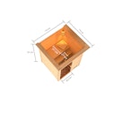 Vorschaubild Karibu Woodfeeling Sauna Sandra - 38 mm Massivholz Aktionssauna