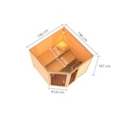 Vorschaubild Karibu Woodfeeling Sauna Tabea - 38 mm Massivholz Aktionssauna
