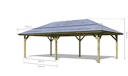 Vorschaubild Karibu Pavillon Carport Kirn 1/2/3 - KDI
