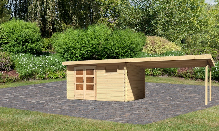 Karibu Woodfeeling Gartenhaus Bastrup 8 - 28 mm