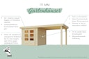 Vorschaubild Karibu Woodfeeling Gartenhaus Retola 2/3/4/5/6 inkl. Anbauschrank u. 240 cm Schleppdach