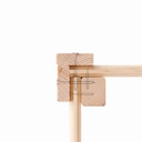 Vorschaubild Karibu Woodfeeling Gartenhaus Retola 2/3/4/5/6 inkl. Anbauschrank u. 240 cm Schleppdach