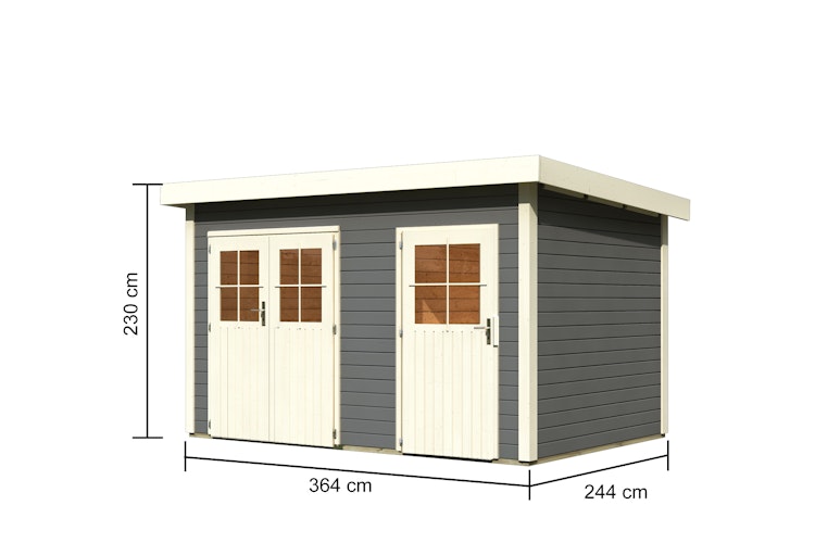 Karibu Woodfeeling Gartenhaus Tintrup - 28 mm