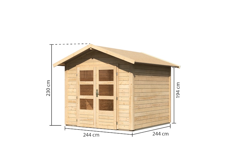 Karibu Woodfeeling Gartenhaus Talkau 3/4/6/8 - 28 mm