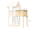 Vorschaubild Akubi Kinderspielturm Lotti inkl. Doppelschaukel, Klettergerüst, Anbauplattform und Netzrampe