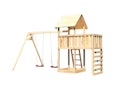 Vorschaubild Akubi Kinderspielturm Lotti inkl. Doppelschaukel, Anbauplattform und Kletterwand