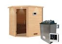 Vorschaubild Karibu Woodfeeling Sauna Svea - 38 mm Massivholz Aktionssauna
