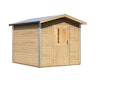 Vorschaubild Karibu Bosse 1 - 38 mm Gartensauna mit Vorraum und Satteldach