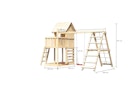 Vorschaubild Akubi Stelzenhaus Frieda mit Doppelschaukelanbau, Klettergerüst und Kletterwand