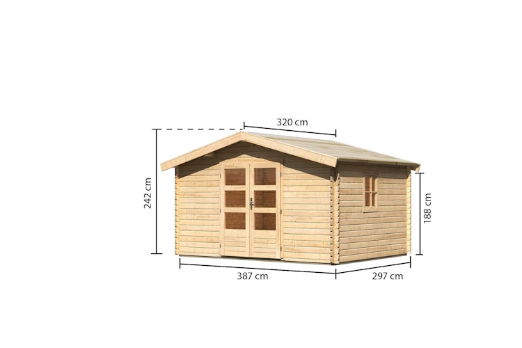 Karibu Woodfeeling Gartenhaus Meldorf 5 - 38 mm