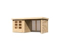 Vorschaubild Karibu Woodfeeling Gartenhaus Askola 2/3/3,5/4/5 m. 275 cm Schleppdach/Seiten- und Rückwand in Lamellenoptik