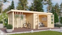 Vorschaubild Karibu Woodfeeling Gartenhaus Askola 2/3/3,5/4/5 m. 275 cm Schleppdach/Seiten- und Rückwand in Lamellenoptik