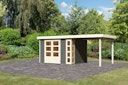 Vorschaubild Karibu Woodfeeling Gartenhaus Kerko 3/4/5/6 mit 240 cm Schleppdach - 19 mm