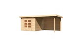 Vorschaubild Karibu Woodfeeling Gartenhaus Kandern 6/7 mit 300 cm Schleppdach + Rückwand