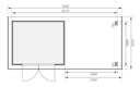 Vorschaubild Karibu Woodfeeling Gartenhaus Kandern 6/6,5/7/9 mit 300 cm Schleppdach