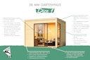 Vorschaubild Karibu Design Gartenhaus View Slide mit Aluminium Schiebetür - 38 mm (Homeoffice-Gartenhaus)