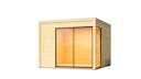 Vorschaubild Karibu Design Gartenhaus View Slide mit Aluminium Schiebetür - 38 mm (Homeoffice-Gartenhaus)