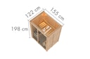 Vorschaubild Karibu Sauna Avari 1 Superior mit Fronteinstieg 68 mm - 230 Volt Plug & Play
