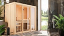 Vorschaubild Karibu Sauna Avari 2 Superior mit Fronteinstieg 68 mm - 230 Volt Plug & Play