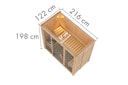 Vorschaubild Karibu Sauna Avari 2 Superior mit Fronteinstieg 68 mm - 230 Volt Plug & Play