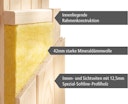 Vorschaubild Karibu Sauna Avari 2 Superior mit Fronteinstieg 68 mm - 230 Volt Plug & Play