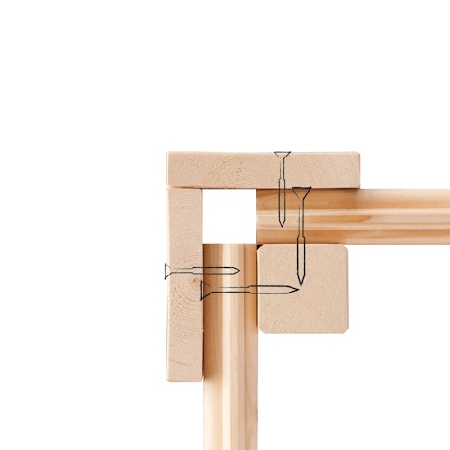 Karibu Multifunktionshaus Flexie inkl. Schleppdach und Anbauschrank - 19 mm - Aktionsangebot