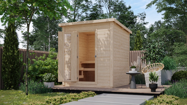 Karibu Gartensauna Saunahaus Hytti 2