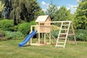 Vorschaubild Akubi Stelzenhaus Frieda mit Wellenrutsche, Doppelschaukelanbau, Klettergerüst und Netzrampe