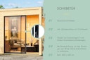 Vorschaubild Karibu Design Gartenhaus View Slide mit Aluminium Schiebetür - 38 mm (Homeoffice-Gartenhaus)
